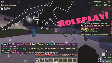 Roleplaying on my server in minecraft part 1! - messing around and having fun