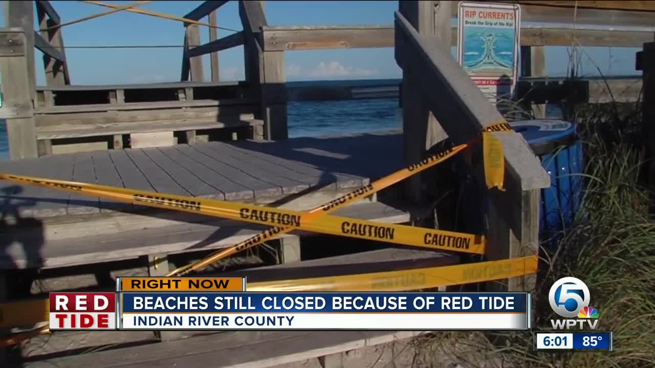 Beaches still closed because of Red Tide in Indian River County