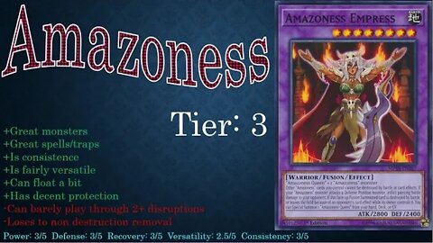 Yugioh Tier Analysis: Amazoness and Scareclaws