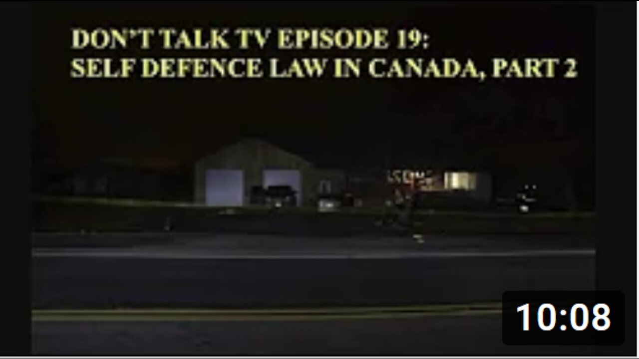 Don't Talk TV Episode 19: Self Defence Part 2