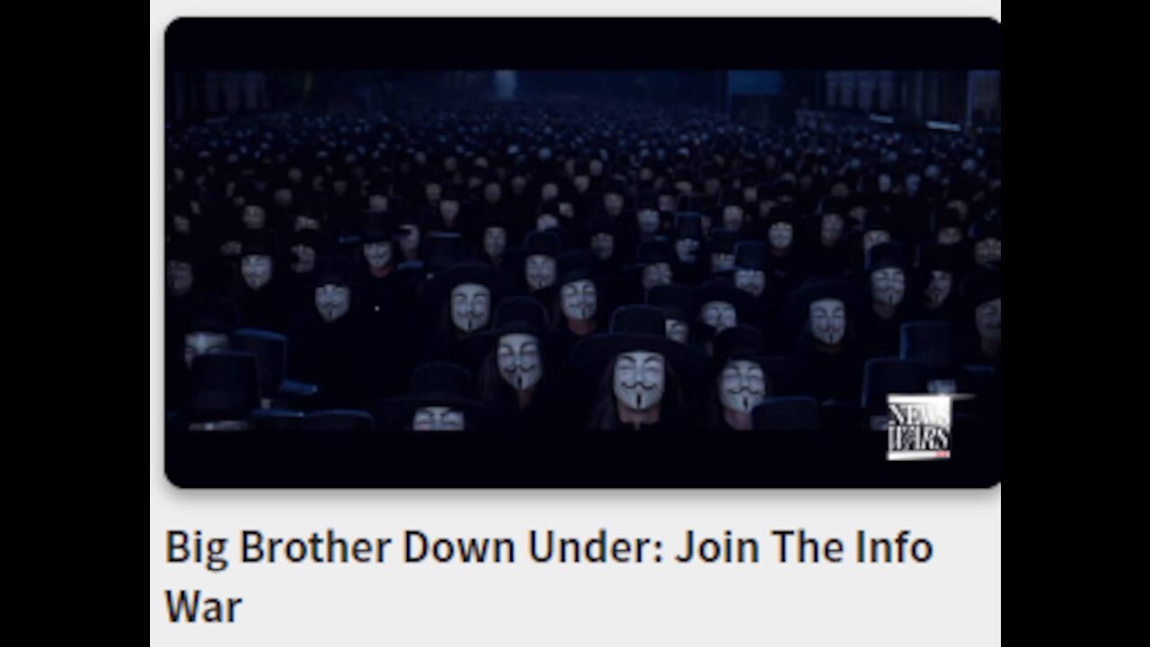 Big Brother Down Under: Join The Info War