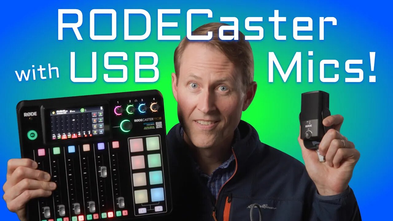 USB microphones with the RODECaster Pro II & Duo