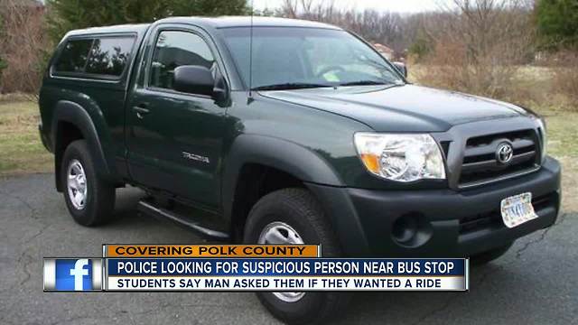 Police looking for suspicious person near Polk Co. bus stop