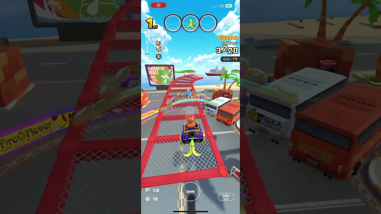 Mario Kart Tour - Glittering Glider Gameplay (Princess Tour 2023 Purchasable Kart)