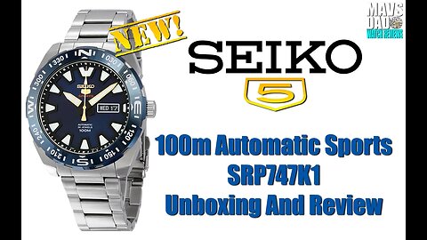 Stunner! | Seiko 5 100m Automatic Sports SRP747K1 | SRP745K1 Unbox & Review