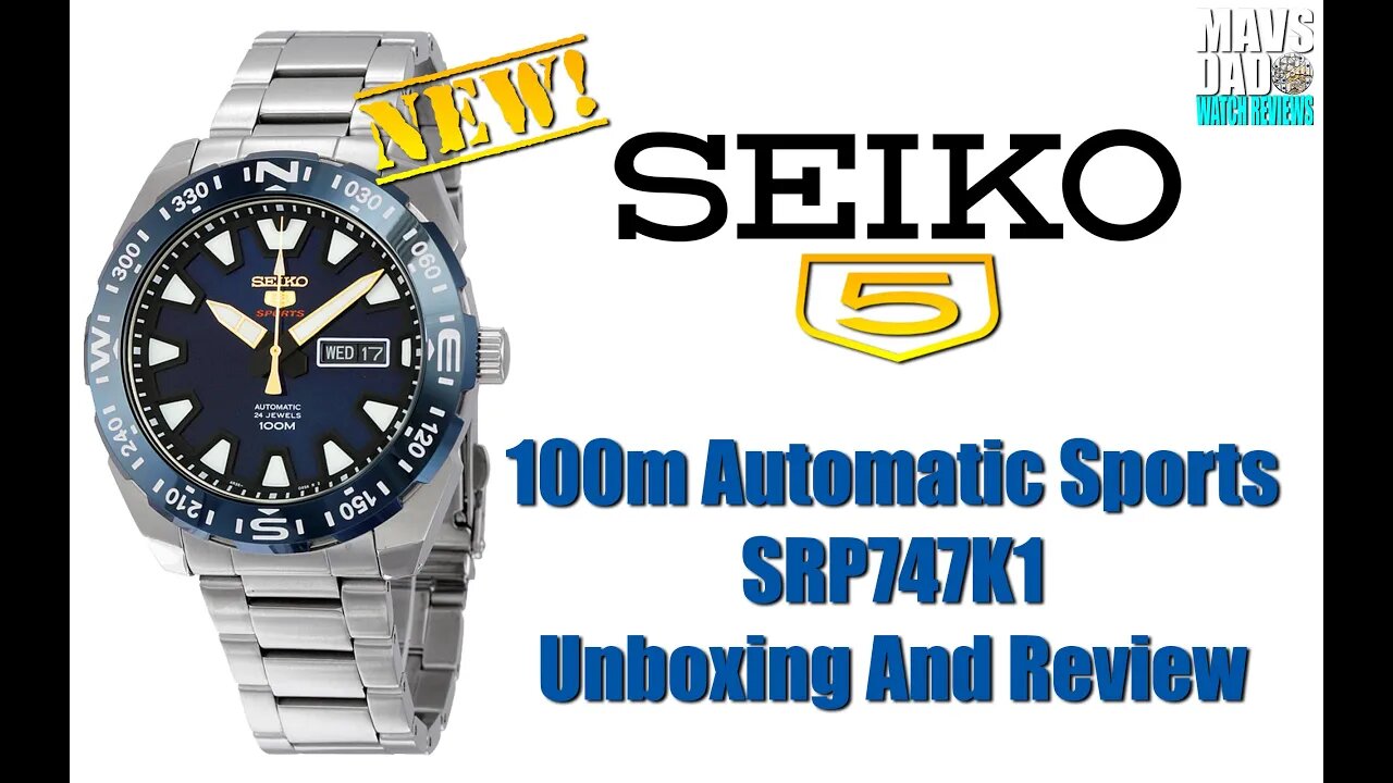 Stunner! | Seiko 5 100m Automatic Sports SRP747K1 | SRP745K1 Unbox & Review