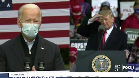 Biden campaign amid Trumps positive coronavirus result