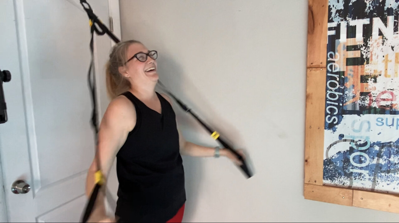 Working with Samantha on TRX