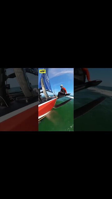 69f foiling sailboat revolution! #sailing #foiling #americascup @69fsailing51