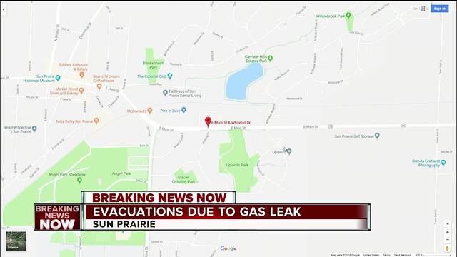 Mandatory evacuation issued after gas leak in Sun Prairie