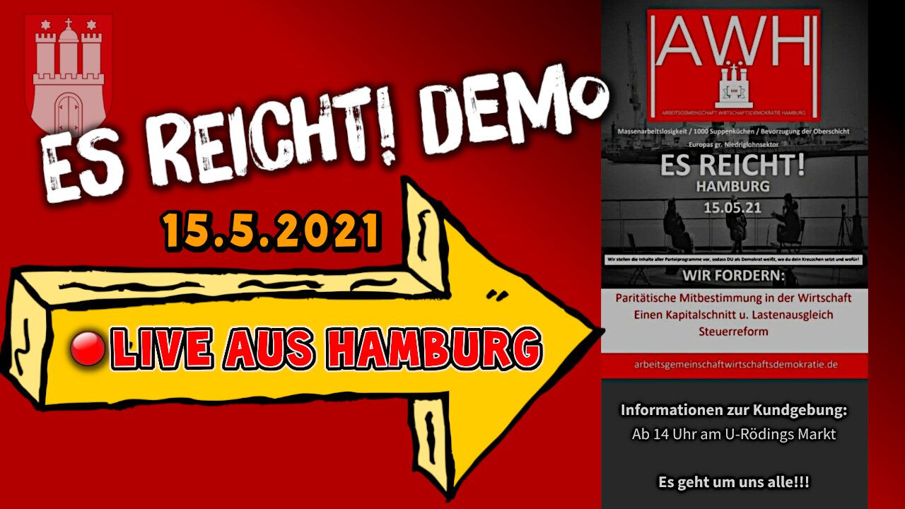 Live aus Hamburg 15.05.2021 - ES REICHT! Demo