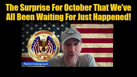 Patriot Underground: The Surprise For October That We've All Been Waiting For Just Happened!