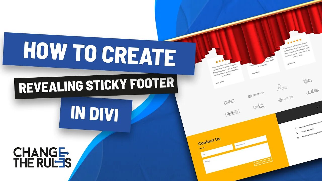 How To Create Revealing Sticky Footer In Divi