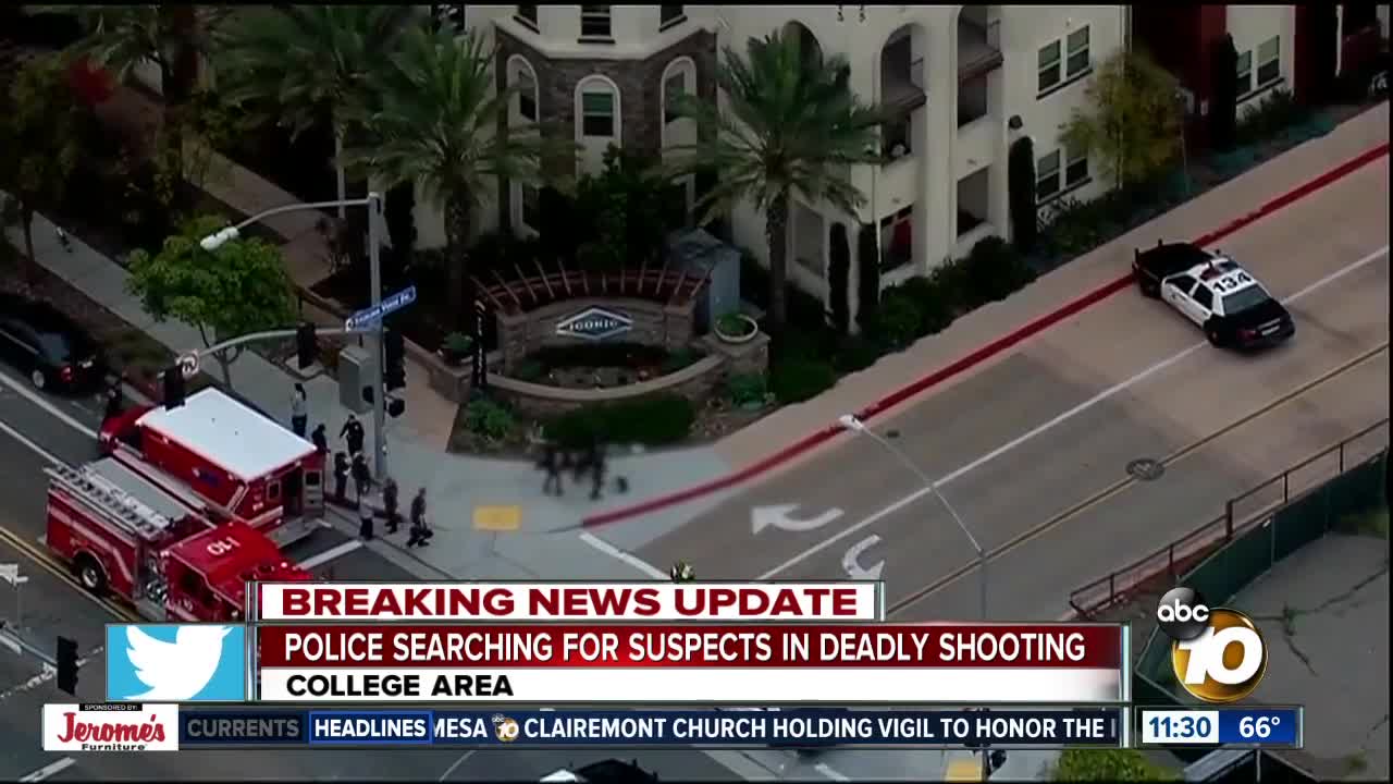 Police search for suspects in College Area shooting