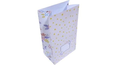 Flower paper bag for gift/Bolsa de papel de flores para regalo/Saco de papel flor para presente