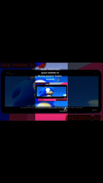 SONIC FRONTIERS quase rodando no Skyline emulator Switch Android falta pouco #games #Sonic frontiers