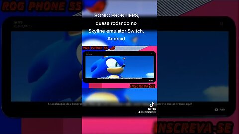 SONIC FRONTIERS quase rodando no Skyline emulator Switch Android falta pouco #games #Sonic frontiers