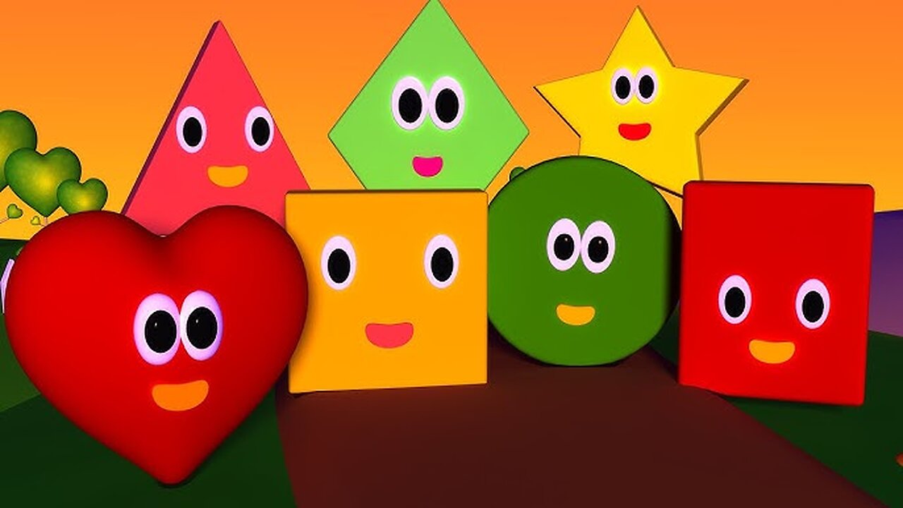 Shapes Song | Crayons Nursery Rhymes | Baby Songs | Kids Rhyme