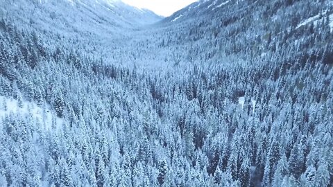 snowy valley meditation yoga