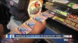 Man wins $500 thousand on scratch off ticket in Immokalee