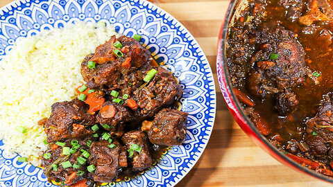 OXTAILS, YAM, RICE & BEANS CARIBBEAN STYLE FOOD REVIEW