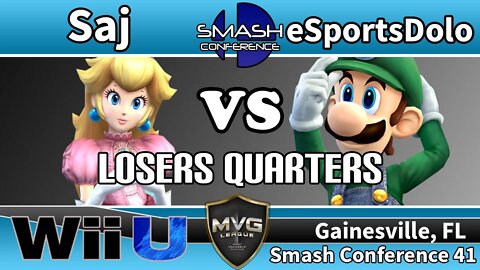 Saj (Peach) vs. eSportsDolo (Luigi) - SSB4 Winners Semis - Smash Conference 41