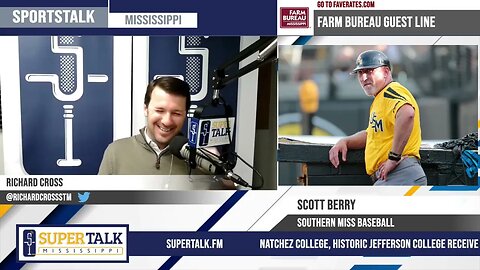 Southern Miss baseball coach Scott Berry joins SportsTalk Mississippi