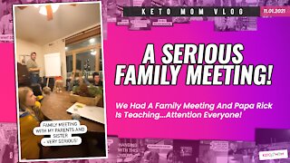 Looks Like Serious! Family Meeting With Parents & Sister | Keto Mom Vlog