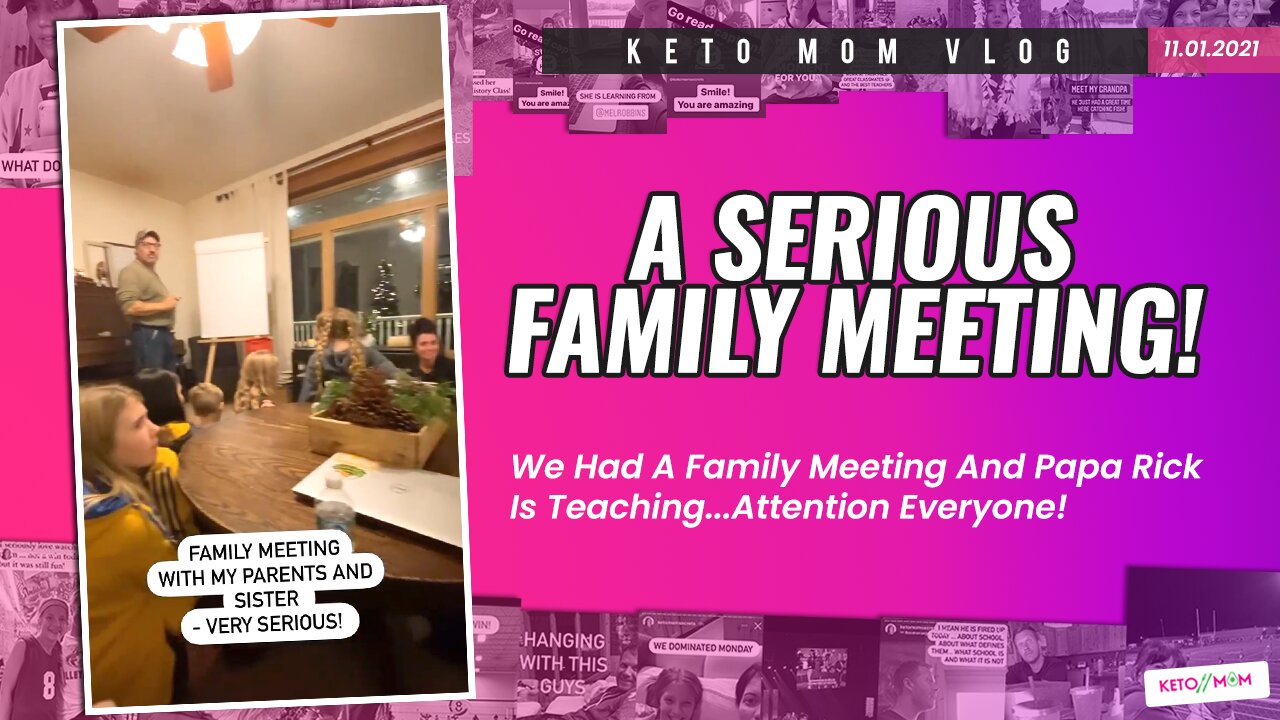 Looks Like Serious! Family Meeting With Parents & Sister | Keto Mom Vlog