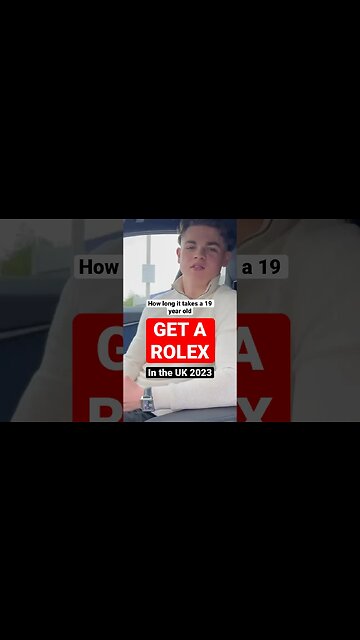 How LONG it takes a 19 YEAR OLD to get a ROLEX in the UK in 2023 - full video on my channel
