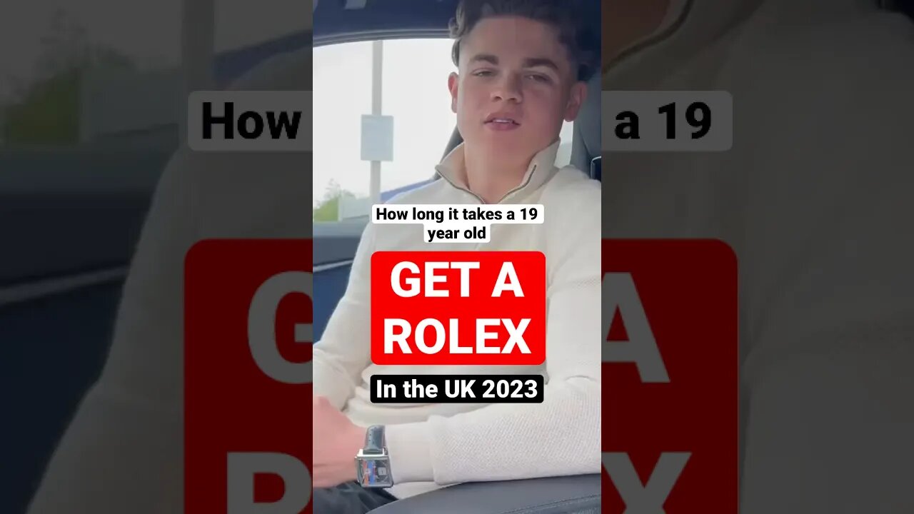 How LONG it takes a 19 YEAR OLD to get a ROLEX in the UK in 2023 - full video on my channel