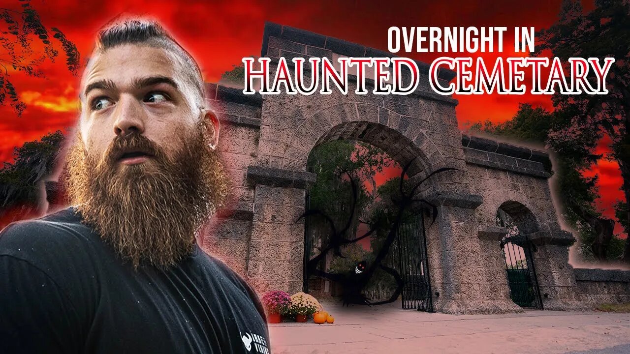 Overnight In Haunted Cemetary LIVE!