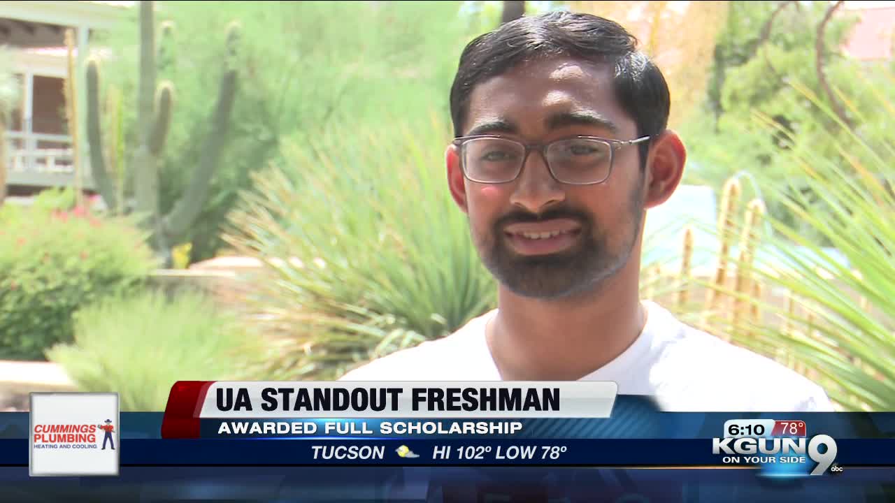 UA Freshman Parneeth Nandamuri received full scholarship; valedictorian of high school