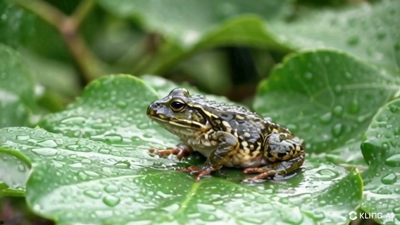 Frog in Rain