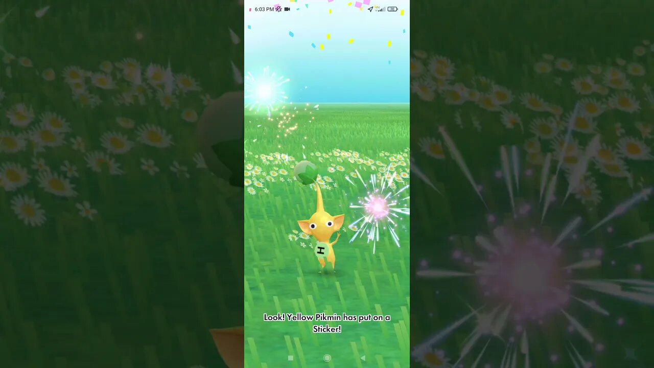 Pikmin Bloom-Yellow Pikmon With Sticker