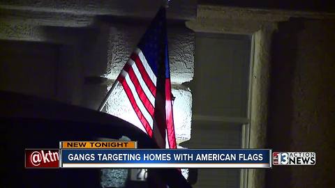 Burlgars targeting patriotic Las Vegas homes