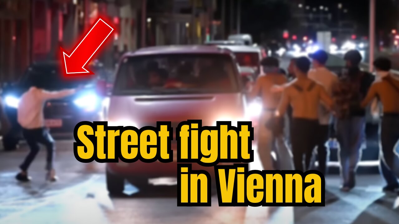 Huge Street Fight in Vienna (Europe)