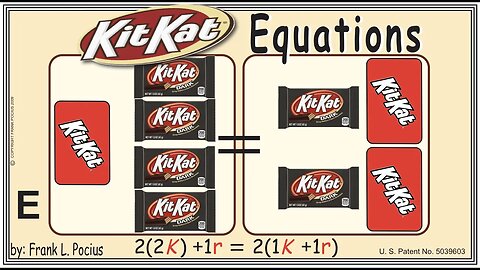 VISUAL KITKAT DARK 2(2K)+1r=2(1K+1r) EQUATION _ SOLVING EQUATIONS _ SOLVING WORD PROBLEMS