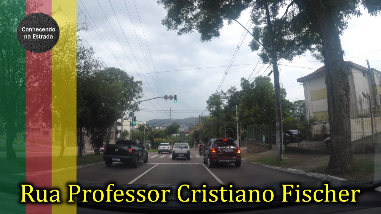 🚗 ☁️ Dirigindo por Porto Alegre, rua Professor Cristiano Fischer