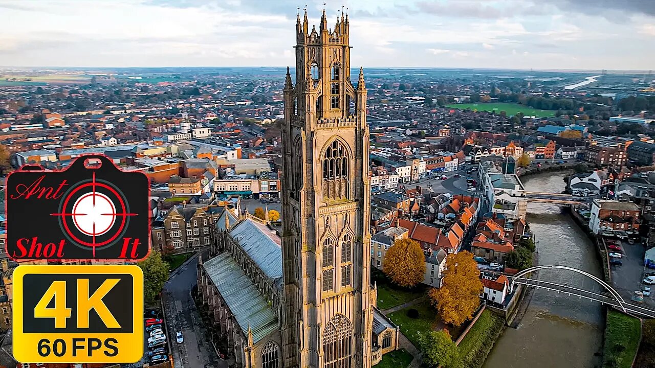 ST BOTOLPH'S CHURCH THE STUMP BOSTON LINCOLNSHIRE DJI MAVIC AIR 2S DRONE 360 DEGREE VIEW @ant_shotit