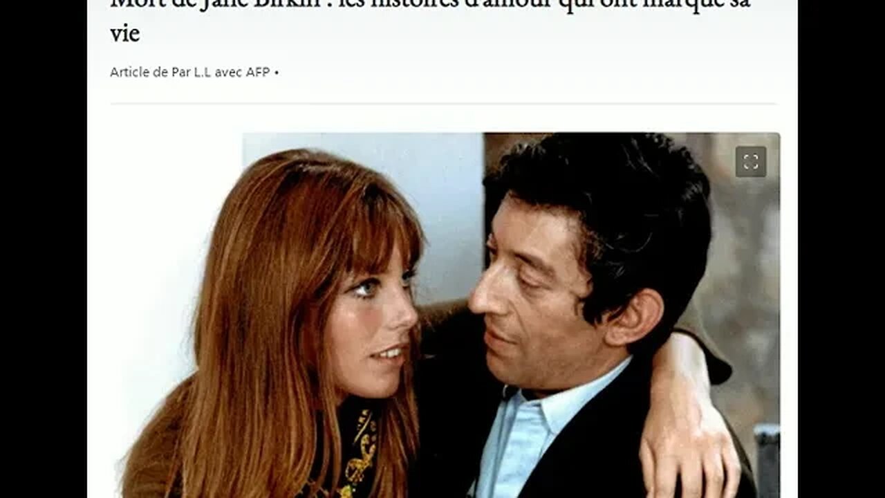 Mort de Jane Birkin : les histoires d’amour qui ont marqué sa vie.