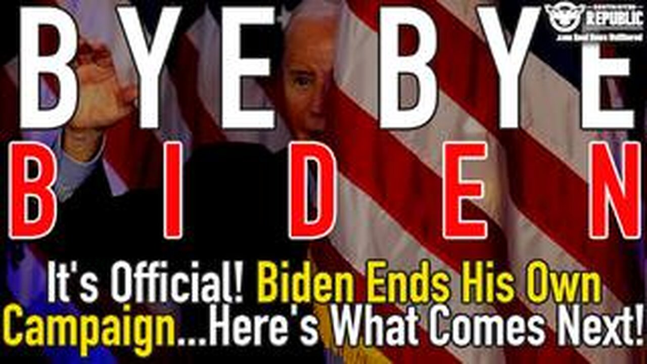 It’s Official! Biden Ends His Own Campaign…Here’s What Comes Next!