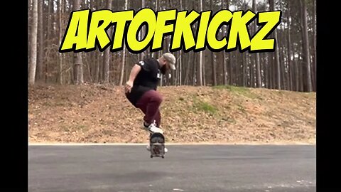 Artofkickz rides a skateboard #shorts