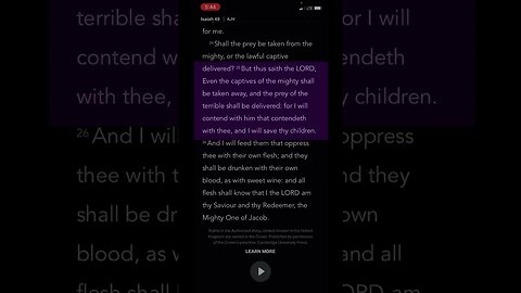 Morning Prayer 117: Isaiah 49:25