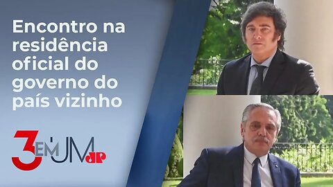 Javier Milei tem primeira reunião de transição na Argentina com Alberto Fernández