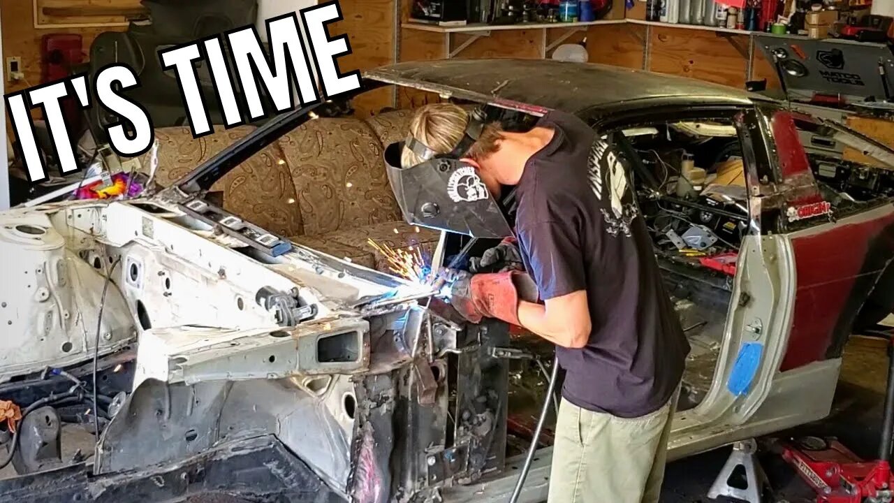 WELDING MY DRIFT CAR TOGETHER!