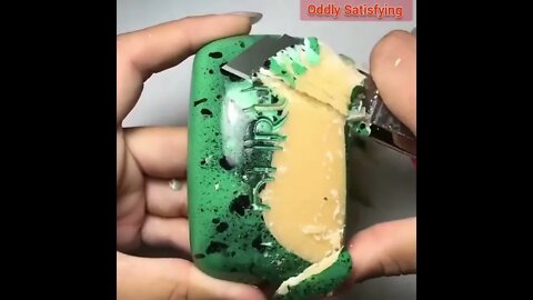 oddly satisfying 🌈 video#oddlysatisfying#oddly #soapcubes #soapcarving
