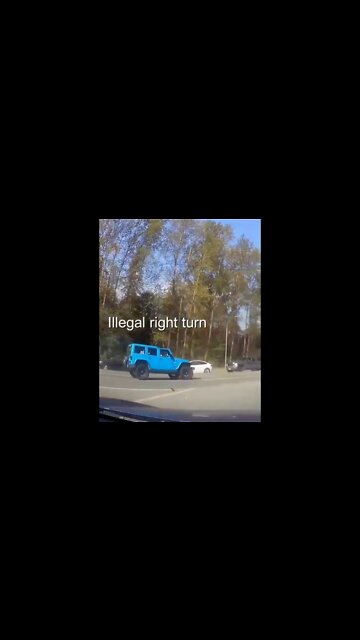 Illegal Turn Gets Driver Busted #shorts