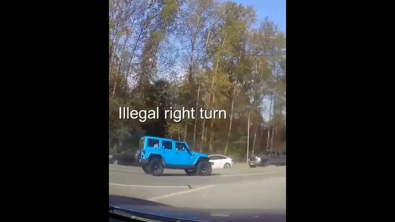 Illegal Turn Gets Driver Busted #shorts