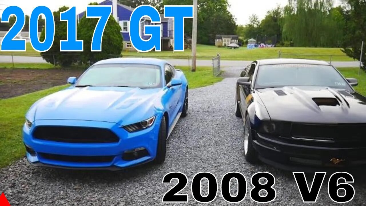 2008 ford mustang Automatic & 2017 Ford mustang Manual GT Grabber Blue